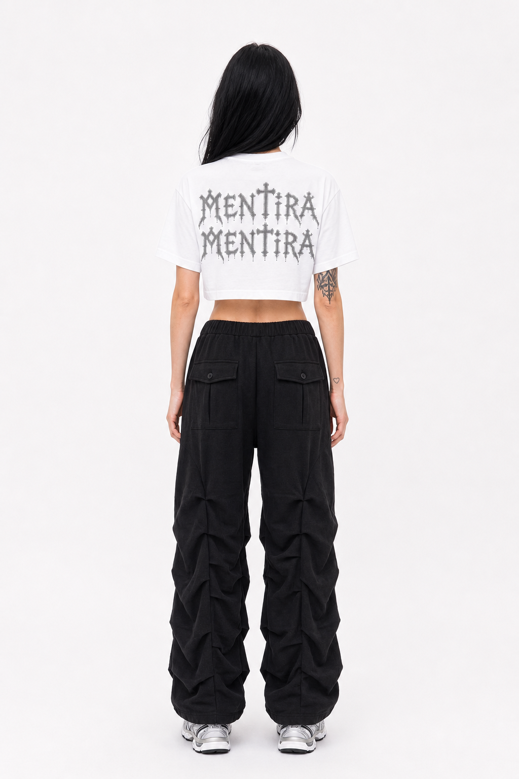 Polera ASCII Blanca