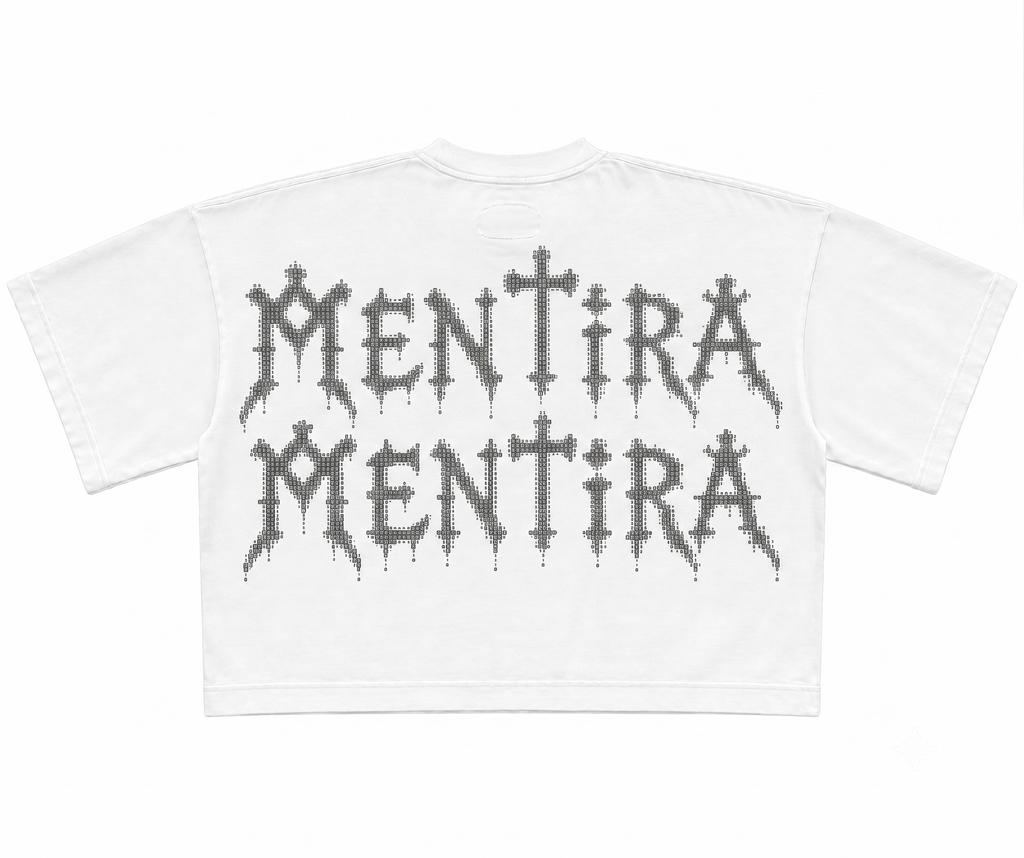 Polera ASCII Blanca