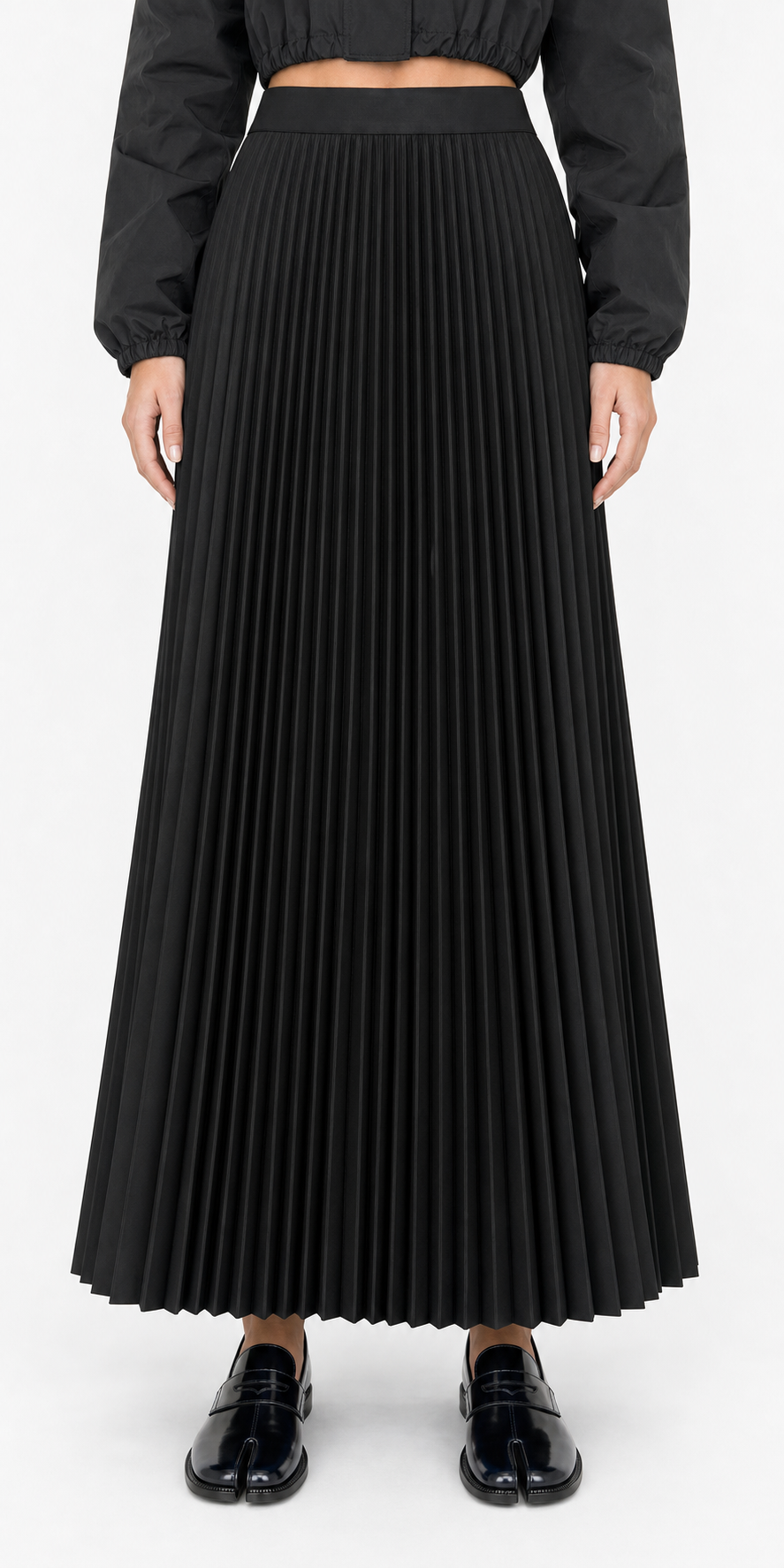 Work pleated skirt