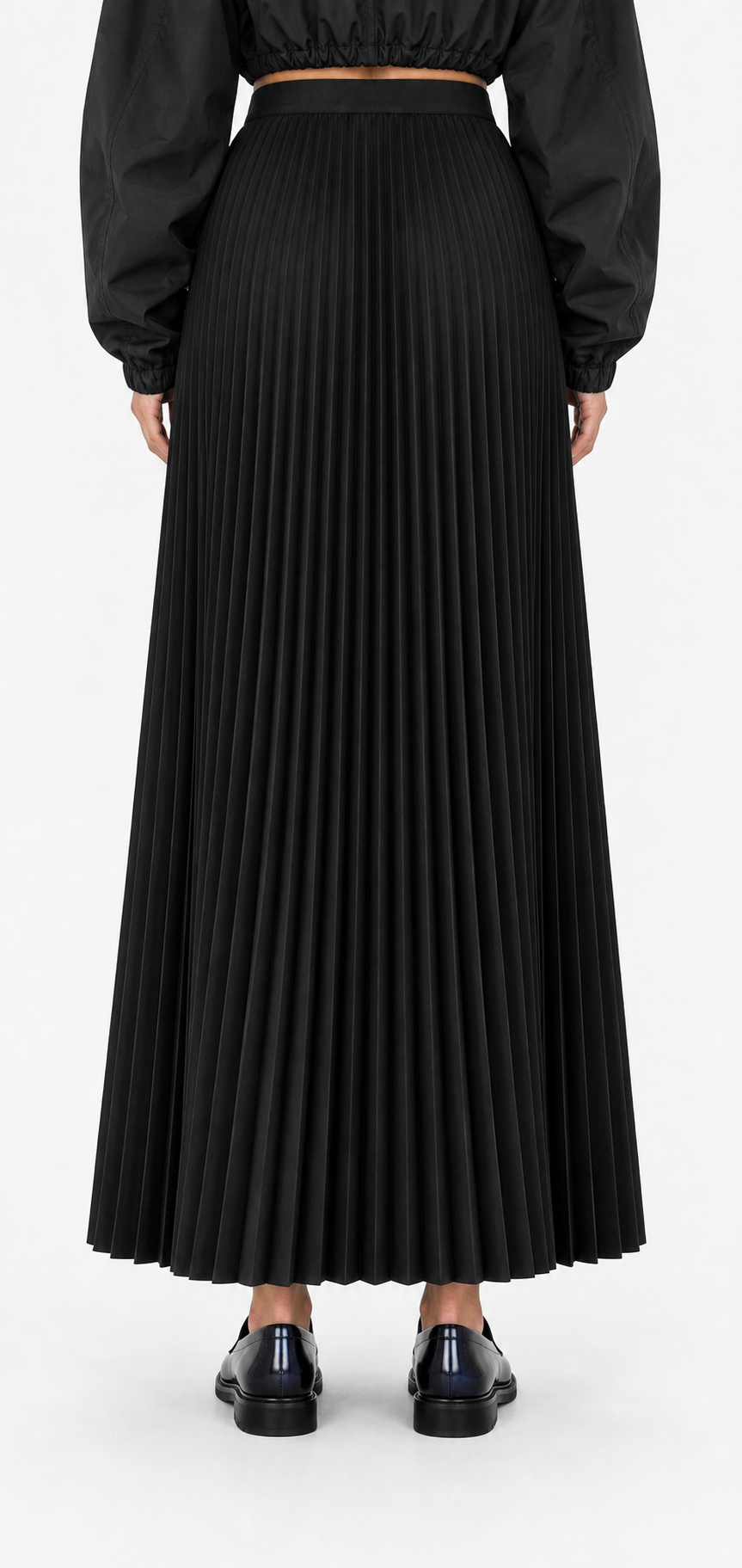 Work pleated skirt